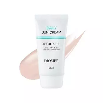 Diomer Daily Tone Up Sun Cream (70 мл 2,36 жидких унций) SPF50 PA +++ Водостойкий, солнцезащитный крем K-beauty