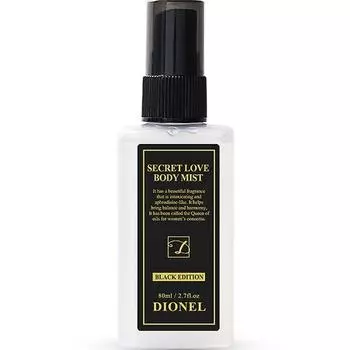 Dionel Secret Love Body Mist Black Edition, 1 unit, 80ml
