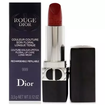 Dior Rouge Dior Couture Color Сменная губная помада 999 - # (Satin) 3,5 г/0,12 унции красный