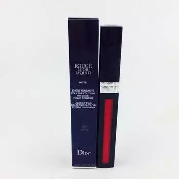 Dior Rouge Liquid Lip Stain Intense Couture Color Lipstick Lipstick 999 Matte 6 мл.
