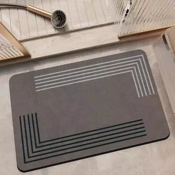 Diotomite Bathroom Mats Anti Slip Shower Bath Mat Super Absorbent Foot Mat Quick Dry Floor Toilet Rug Doormat Carpet Washable 40cmx60cm