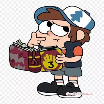 Dipper Pines рисунок утюгом на термопереносной печати виниловые нашивки наклейки для одежды DIY аппликации моющиеся нашивки