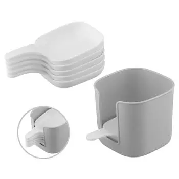 Dipping Bowl Set Plastic Dipping Bowls Bright White Color Compact Storage Easy To Clean Extended Edges Versatile Use CHINA