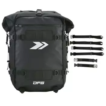 Dirtfreak DFG Module Motopack 30 Водонепроницаемая туристическая сумка Фиксированный задний багажник Расширяемое соединение с сумками той же серии Комплект загрузочных ремней