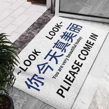 Dirty-resistant, Wear-resistant, Dust-proof Wire Loop Entry Floor Mats, Multi-style Entrance Wire Loop Foot Mats, Living Room Anti-slip Carpets 40 * 60CM wire ring