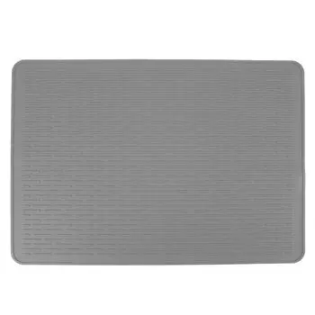 Dish Drying Mat Silicone Non Slip Heat Resistant Hot Pot Dish Pad for Kitchen Counter Table Under серый