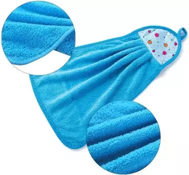 Dishcloth Cute Kitchen Dish Cloth Goods Hanging Home Cleaning Supplies Water Useful Things for Kitchen Coral Oil Fleece Absorb