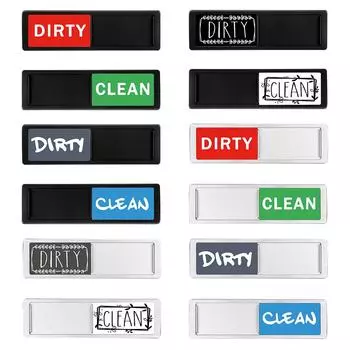 Dishwasher Magnet Clean Dirty Sign Dishwasher Clean and Dirty Magnet Indicator Sign Slide Super Strong Magnets for Dish Washer