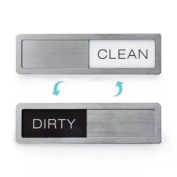 Dishwasher Magnet Clean Dirty Sign Easy to Read & Slide