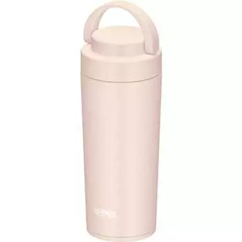 [Dishwasher safe model] Thermos Water Bottle Vacuum Insulated Mobile Tumbler with Carry Handle 420ml Beige Pink JOV-420 BEP