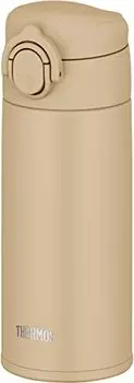 [Dishwasher Safe Model] Thermos Water Bottle, Vacuum Insulated Mobile Mug, 11.8 fl oz (350 ml), Sand Beige, All Parts and Body are Dishwasher Safe, On
