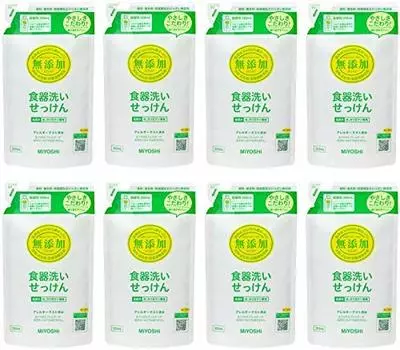 dishwashing soap standing refill 350ml [Bulk purchase] Additive-free [x8 pieces]