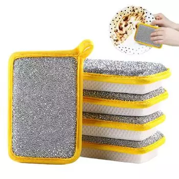 Dishwashing Sponge, Double-sided Kitchen Rag, Multi-purpose Absorbent Sponge, Dish Cleaning Pad Brush, Kitchen Dishwashing Cleaning Tools One Size