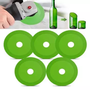 Диск для резки стекла 115 мм Алмазный режущий диск Ультратонкий пильный диск Керамическая плитка Винные бутылки Специальный полировальный режущий диск 2pcs&Multipurpose Cutting