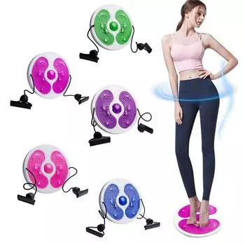 Диск для талии со шнурком и массажем ног - Waist Machine Twister One Size синий