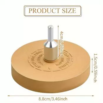 Диск для удаления наклеек Инструмент для удаления полосок с помощью штифта Диск для удаления клея с подкладкой и адаптером Инструмент для удаления графики Ластик оранжевый