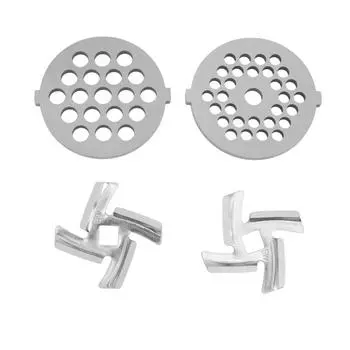 Диски для мясорубки из нержавеющей стали, лезвия для насадки на мясорубку, 2 острых лезвия