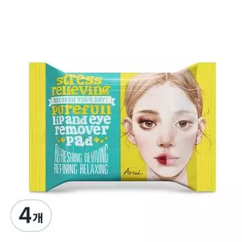 Диски для снятия стресса Arial Purefull Lip & Eye Remover 30 шт, 55 г, 4 шт.