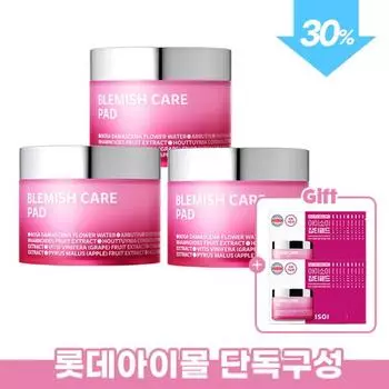 Диски для ухода за проблемной кожей Isoi Blemish Care Pads 60 шт., 110 г, 3 тройных набора