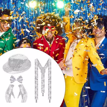 Диско Ковбойская шляпа Танцевальный костюм для праздничной вечеринки Сувениры для мужчин и женщин Style B