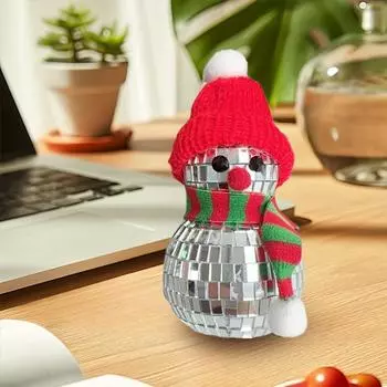 Диско Рождественский Снеговик Украшение Рабочего Стола Рождественские Принадлежности Подарок