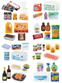 Дисконтный магазин членства Reement Cow s MART 1 коробка В 4,7 x Ш 5,7 x Г 9,6 дюймов (120 х 145 х 245 см) АТВС-ПВХ, АБС