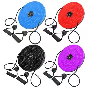 Дисковая доска для похудения Ab Twist с массажной подошвой для ног, балансирующий вращающийся диск для похудения талии, рук, бедер и бедер синий