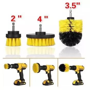 Дисковая щетка для электрической дрели Щетка для чистки кухни Щетка для электрической дрели Щетка для чистки ковров 2 inches