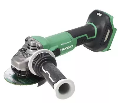 Дисковая шлифовальная машина HiKOKI 18 В G1810DB Диаметр зубьев 100 мм и кейс продаются отдельно Тип ползункового переключателя Система снижения отдачи Циферблатный тип Непрерывный