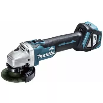 Дисковая шлифовальная машина Makita 18 В 100 мм, беспроводной блокирующийся пылеуловитель, совместимый с ползунковым переключателем, зарядное устройство для аккумулятора продается отдельно GA412DZ