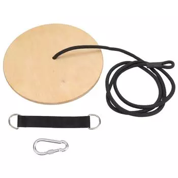 Дисковые веревочные качели, регулируемая деревянная круглая платформа, веревочные качели для деревьев на заднем дворе на открытом воздухе