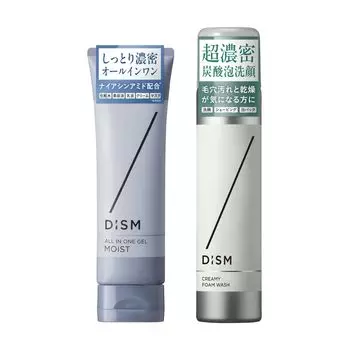 Dism Gel Moist Creamy Foam Wash Set Face Wash Men Women Unisex All-in-One [Moist Type] +