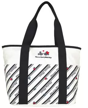 [Дисней] Сумка-тележка для гольфа 2 в 1 (Холодный/нормальный переключаемый) Круглый Ds01-MDT S.WHTStripe Белый