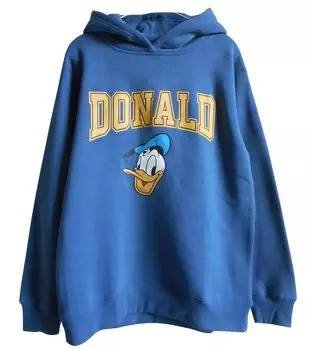 Дисней Толстовка с капюшоном Микки Дональд Пух Гуфи Толстовка с флисовой подкладкой Микки Маус Колледж Логотип Капюшон Толстовка Дисней Американский футбол Американский Дональд