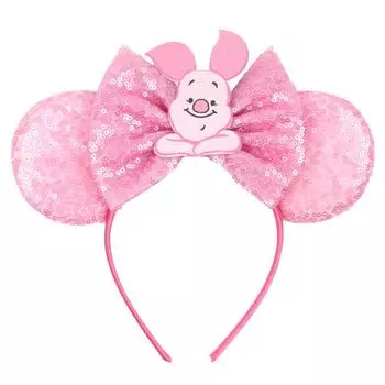 Диснейленд Дамбо Микки Маус Ушки Ободок Стич Блестящий Бант Повязка на Голову Девочки Мальчики Фестиваль Вечеринка Косплей DIY Аксессуары для Волос