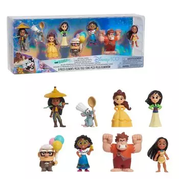 Disney100 Year of Defying Odds Celebration Collection Limited Edition Figure Pack Just Play Toys для детей от 3 лет и старше, 8 предметов
