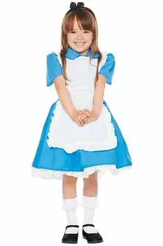 Disney Alice in Wonderland Alice Kids Costume Girls 100cm-120cm