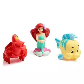 Disney Baby Infant Little Mermaid Water Gun Toy Набор из 3 предметов для ванны, корейские игрушки для ванны