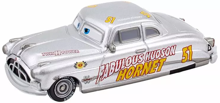 Disney Cars Cars Tomica Doc Hudson Racer C-40 (Серебряный тип)