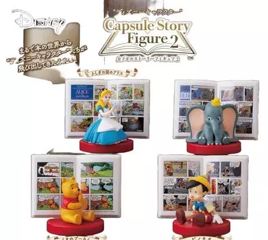 Disney Character Capsule Story Figure 2 x Все 4 типа Полная полная Gacha Gacha Capsule Игрушка