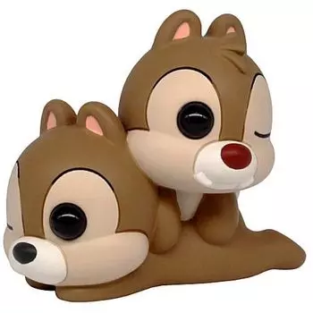Disney Character Kirame Sofubi Collection Chip Gacha Gacha Capsule Toy [4. & Dale] (single item)