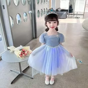 Disney Children Summer New Arrival Korean Princess Dress Dress 100cm
