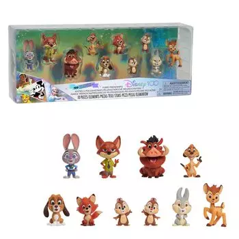 Disney D100 Праздничный набор фигурок Furry Friendships -