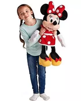 Disney Disney Минни Маус плюшевая Минни Маус большая мягкая игрушка красный красный 27 дюймов 2018 Товар