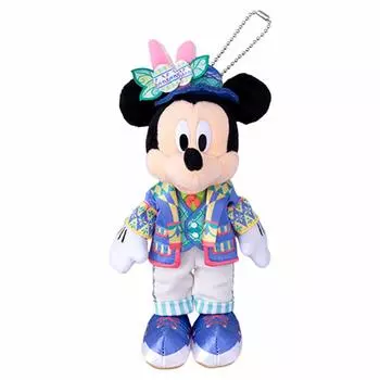 Disney Easter 2019 Plush Badge Mouse Leaf Blue Nuiba Chain Badge Sea Limited (Море) (Шляпа Микки)