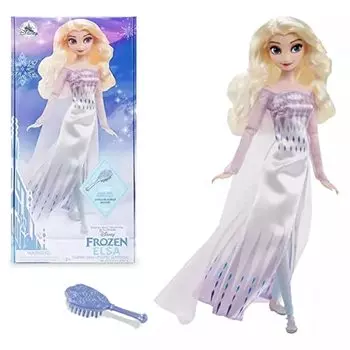 Кукла Disney Elsa Classic 2021 с аксессуаром для расчески Frozen Кукла Frozen Elsa Classic Frozen 2 11 [Предмет] – – 1/2