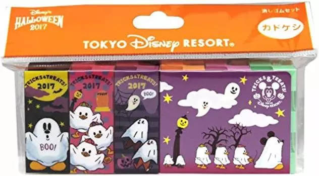Disney Kadokeshi Halloween 2017 Ghost Eraser Set of 6 Tokyo Disney Resort Limited Halloween Ghost/Pump