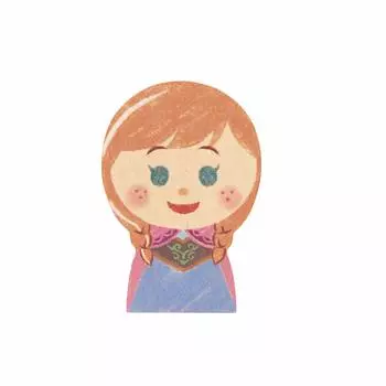 Disney KIDEA Anna Disney Kidia Tsumiki Block деревянная игрушка ролевые игры для детей мальчиков девочек принцесса подарок интерьер TYKD00117
