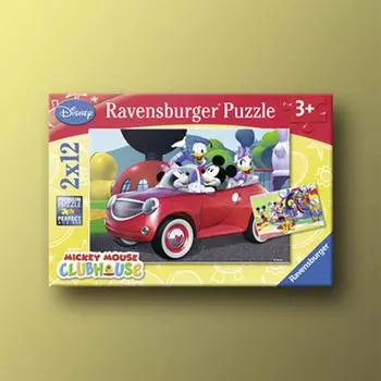 Disney Mickey and Minnie s Friends 2X12 Piece Ravensburger III Puzzle, популярная корейская настольная игра