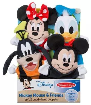 Disney Mickey Minnie Donald Набор из 4 милых мягких развивающих игрушек со словами Мышь, Мышь, Гуфи, куклы, кукла, животное, игра, [предмет]